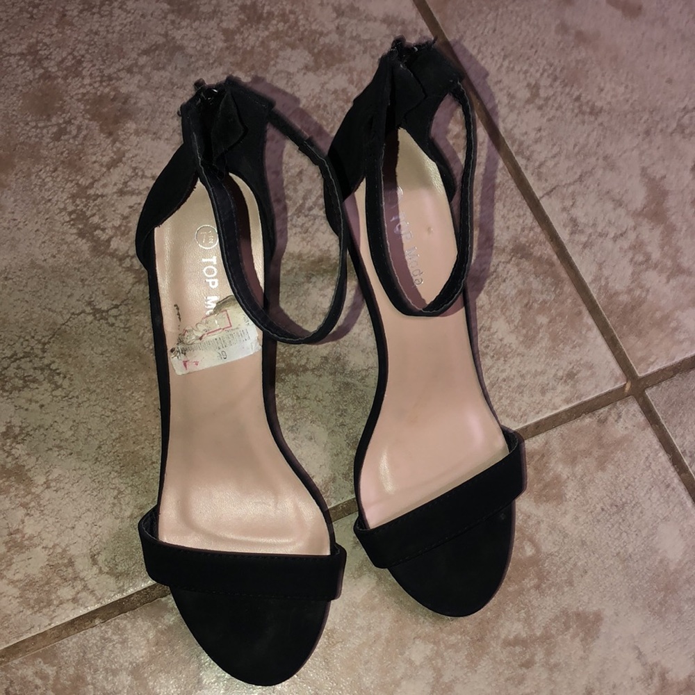 Top Moda Black Stilettos - 7.5 size